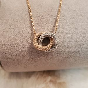 Rosegold Swavorski Crystal Necklace